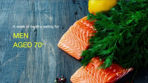 A week of healthy eating for men aged 70+