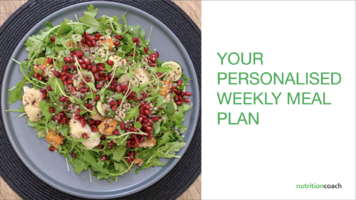 Personalised meal plan
